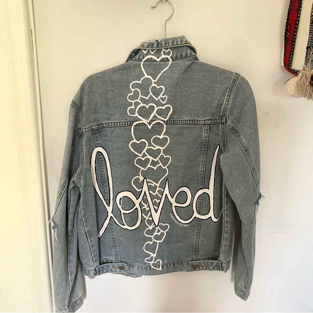 Wren + Glory “Loved” Jean Jacket